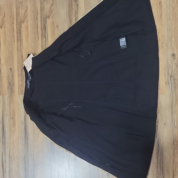 KITTENISH Dria Black Exposed Gold Tone Zipper Mini Dress - Picture 6 of 11